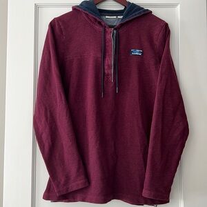 LLBean Women’s Hooded Button Sweater Size L
